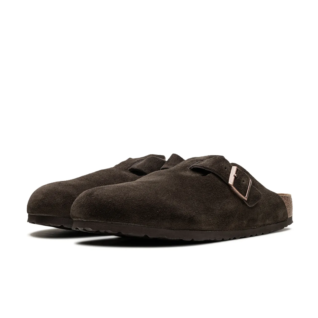 Birkenstock Boston Soft Footbed Suede Mocca