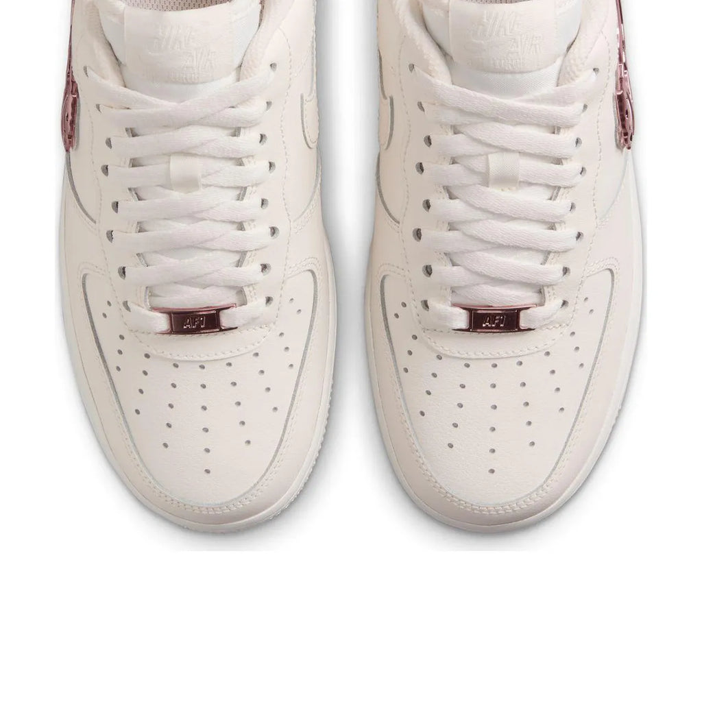 Nike Air Force 1 Low Liquid Metal Swoosh Metallic Rose Gold