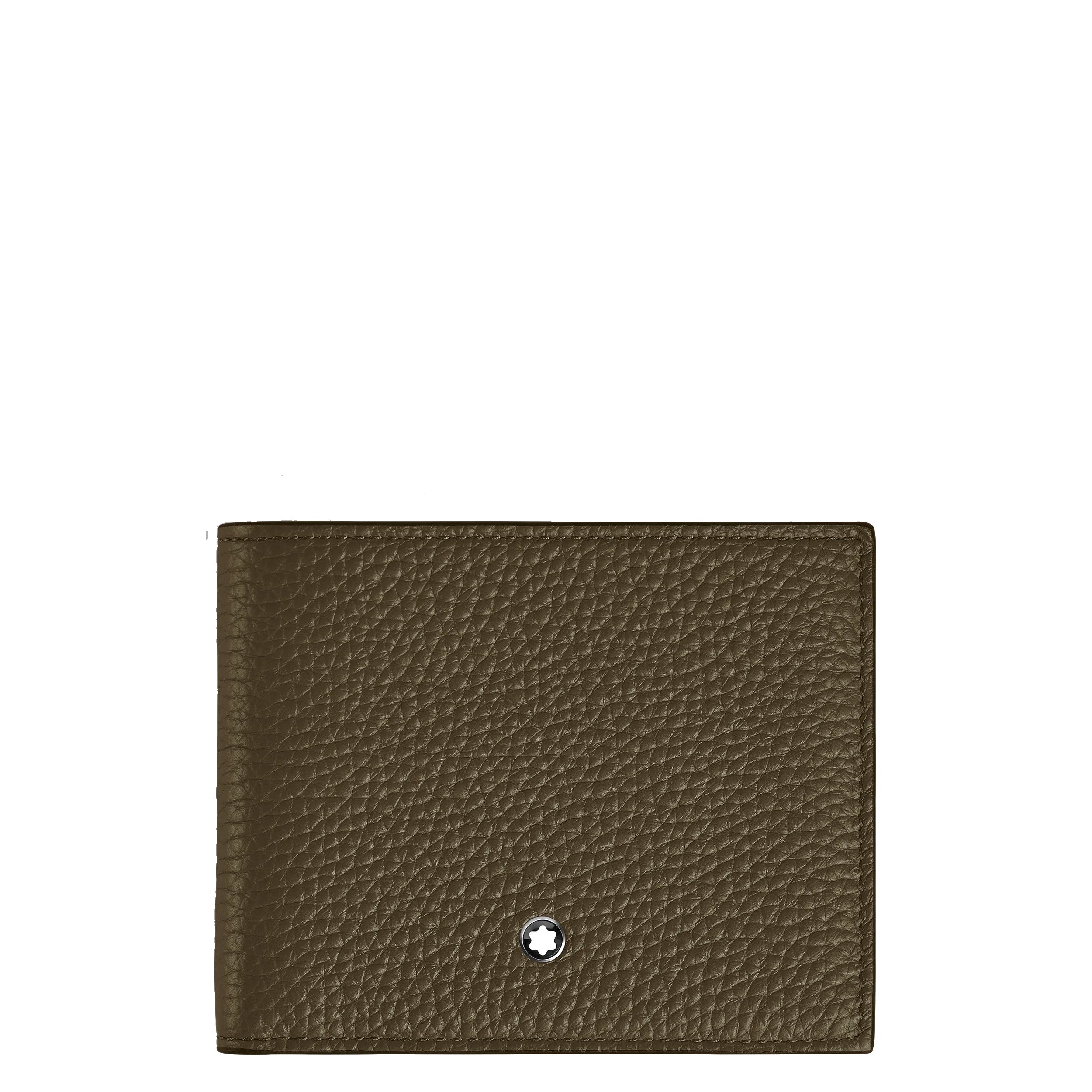 Montblanc portafoglio con portamonete 4 scomparti kaki 220216
