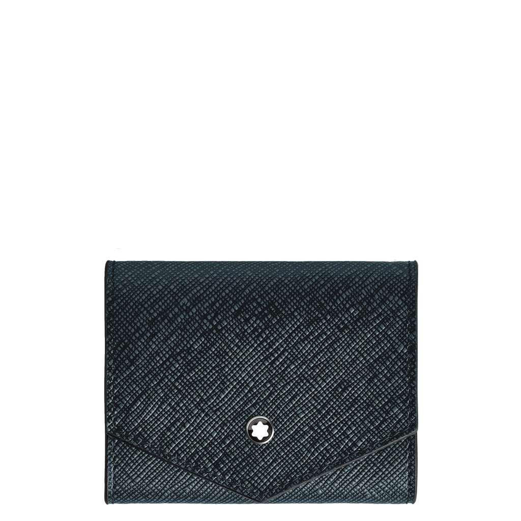Montblanc portamonete Sartorial tweed blu 220348