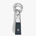Montblanc portachiavi con passante sartorial tweed blu 220397