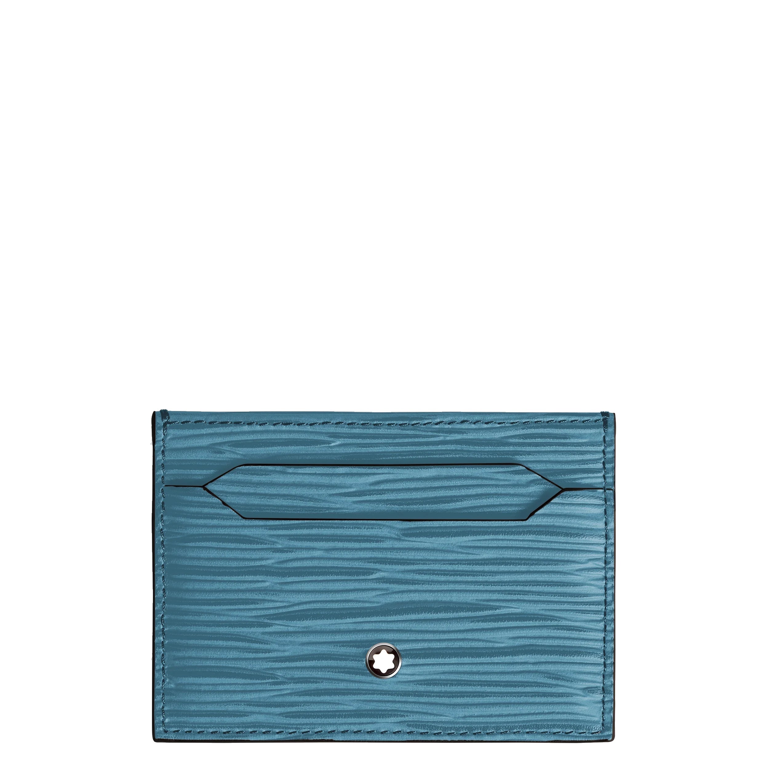 Montblanc porta carte 5 scomparti 4810 Blu Fumé 199349
