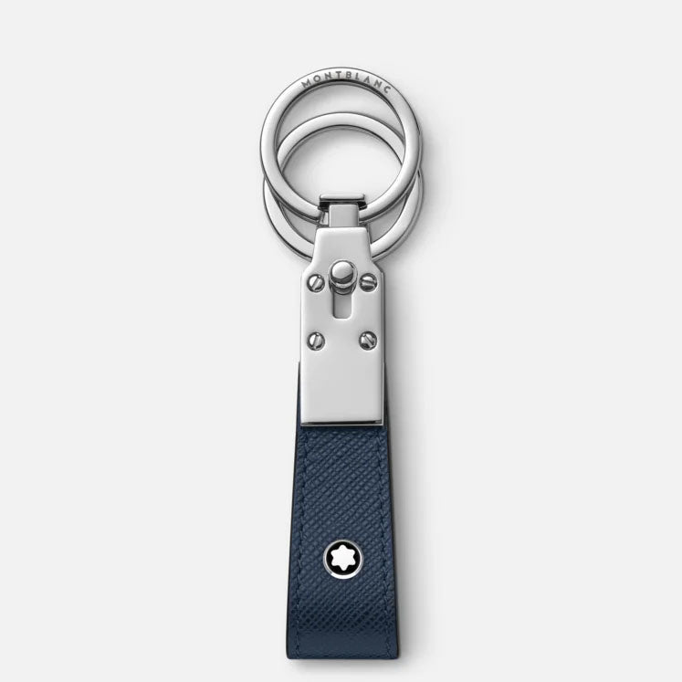Montblanc portachiavi Sartorial con passante blu inchiostro 131735