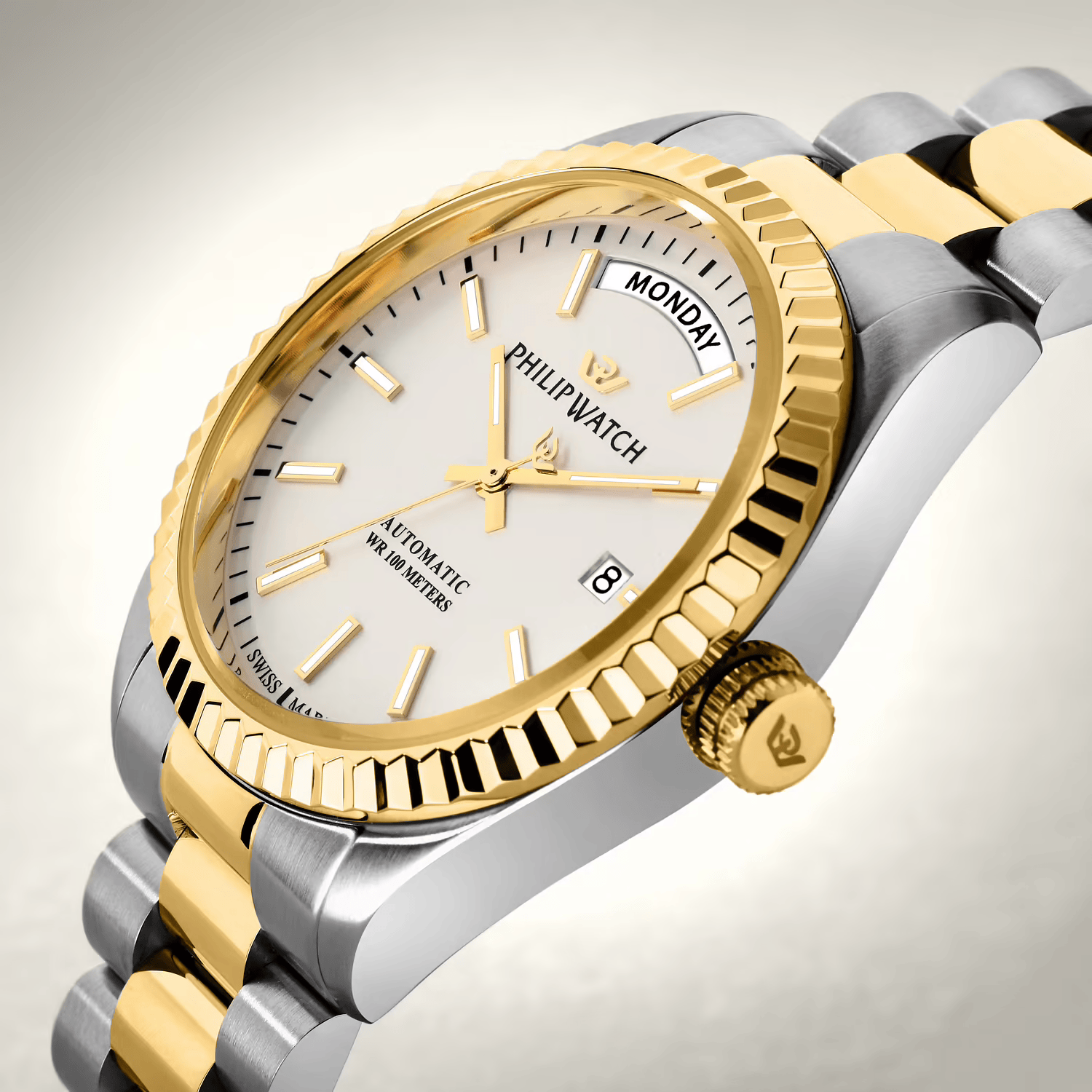 Philip Watch Caribe Automatic daydate oro 39mm – Eleganza svizzera e anima sportiva