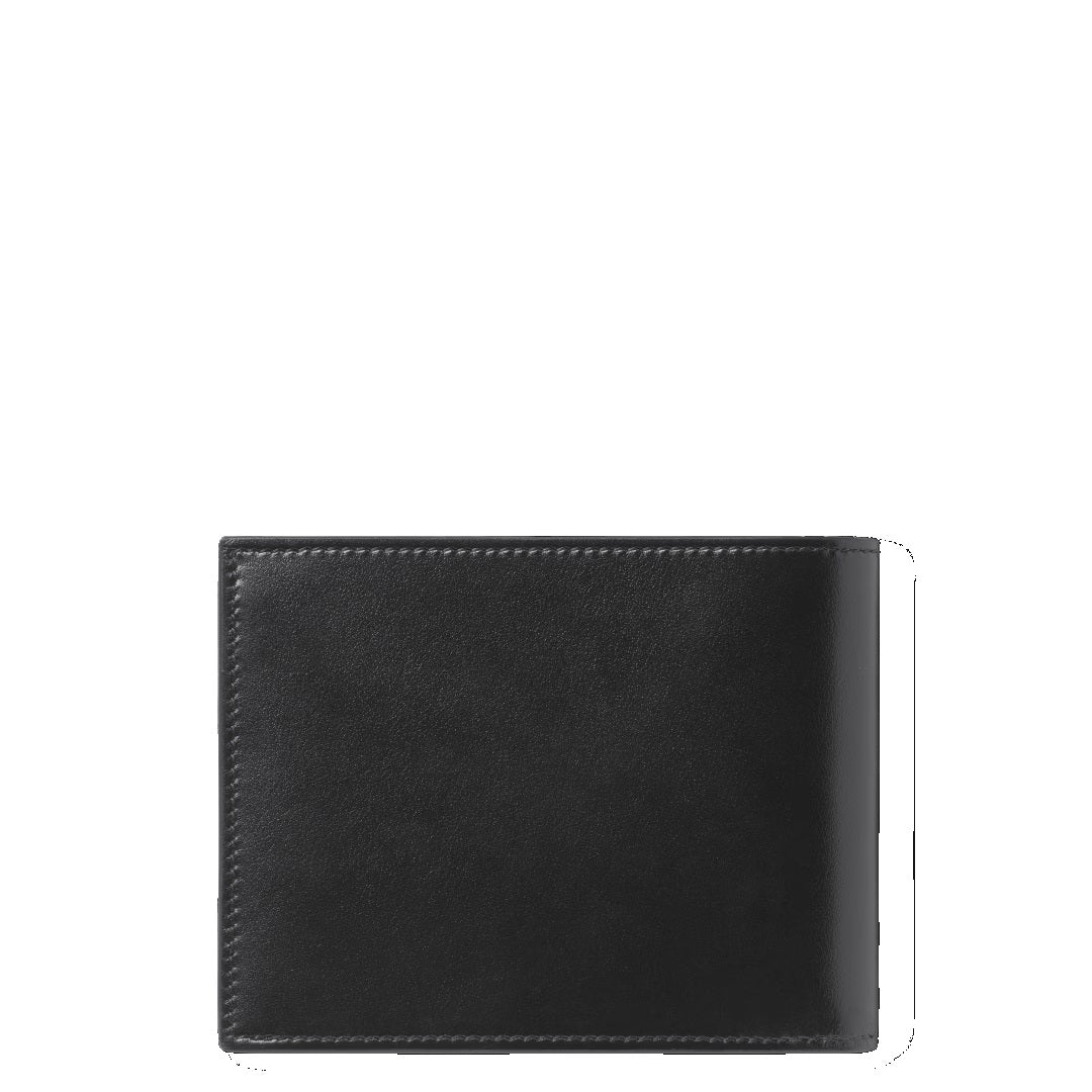 Montblanc portafoglio Meisterstuck 6 scomparti con 2 tasche a vista nero 198314