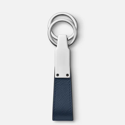 Montblanc portachiavi Sartorial con passante blu inchiostro 131735