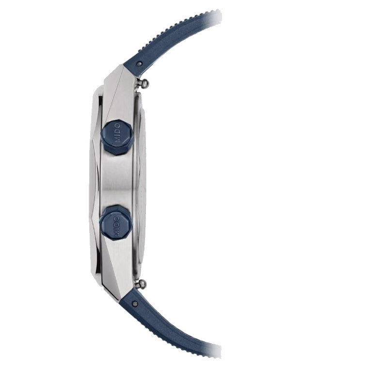 Mido orologio Multifort 8 Two Crowns 38,4x40mm blu automatico acciaio M047.507.17.041.00