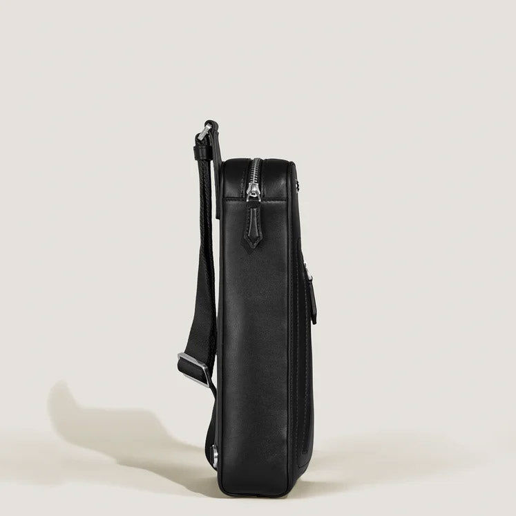 Montblanc borsa a tracolla Soft compatta nero 198742