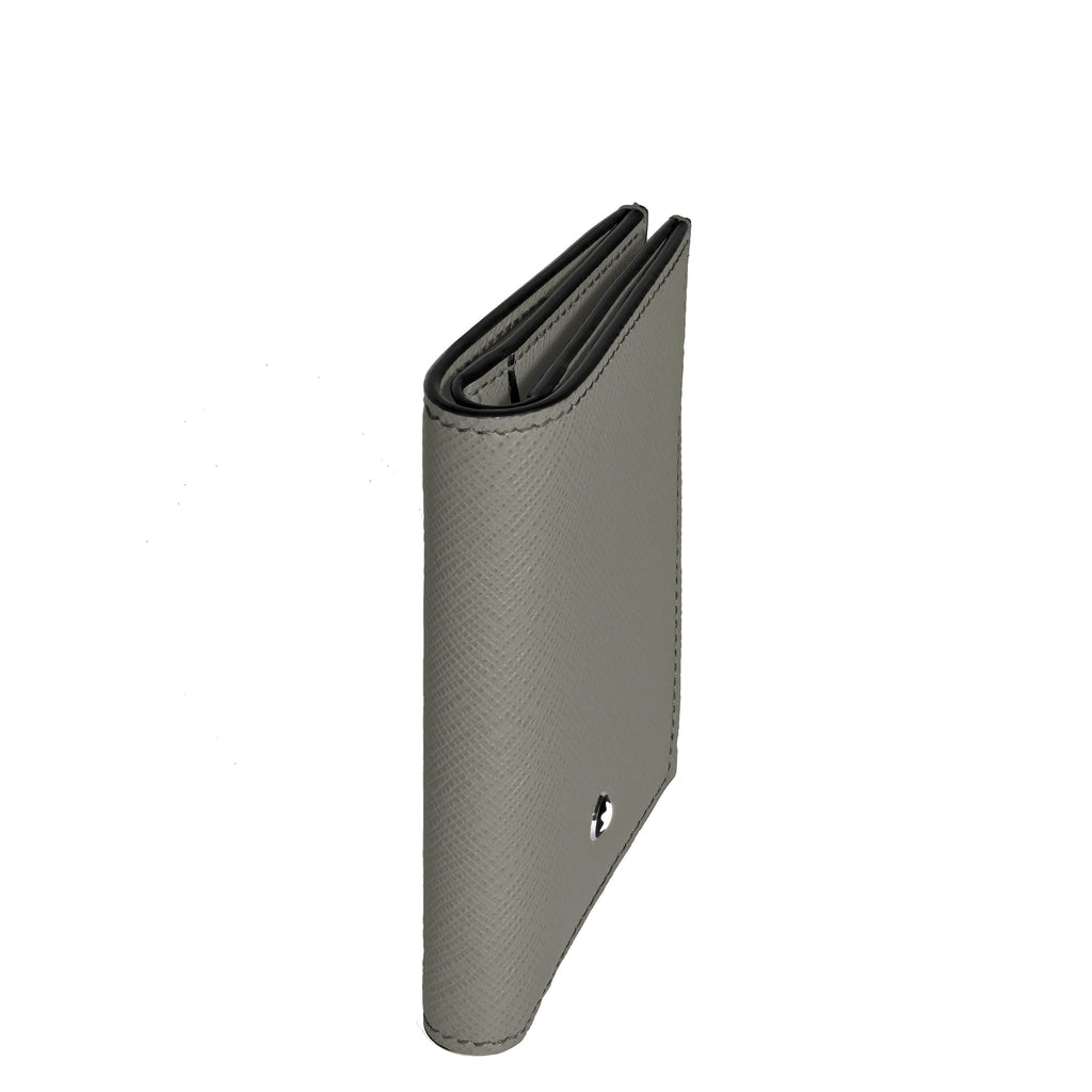 Montblanc portafoglio mini 4 scomparti Sartorial grigio medio 199374