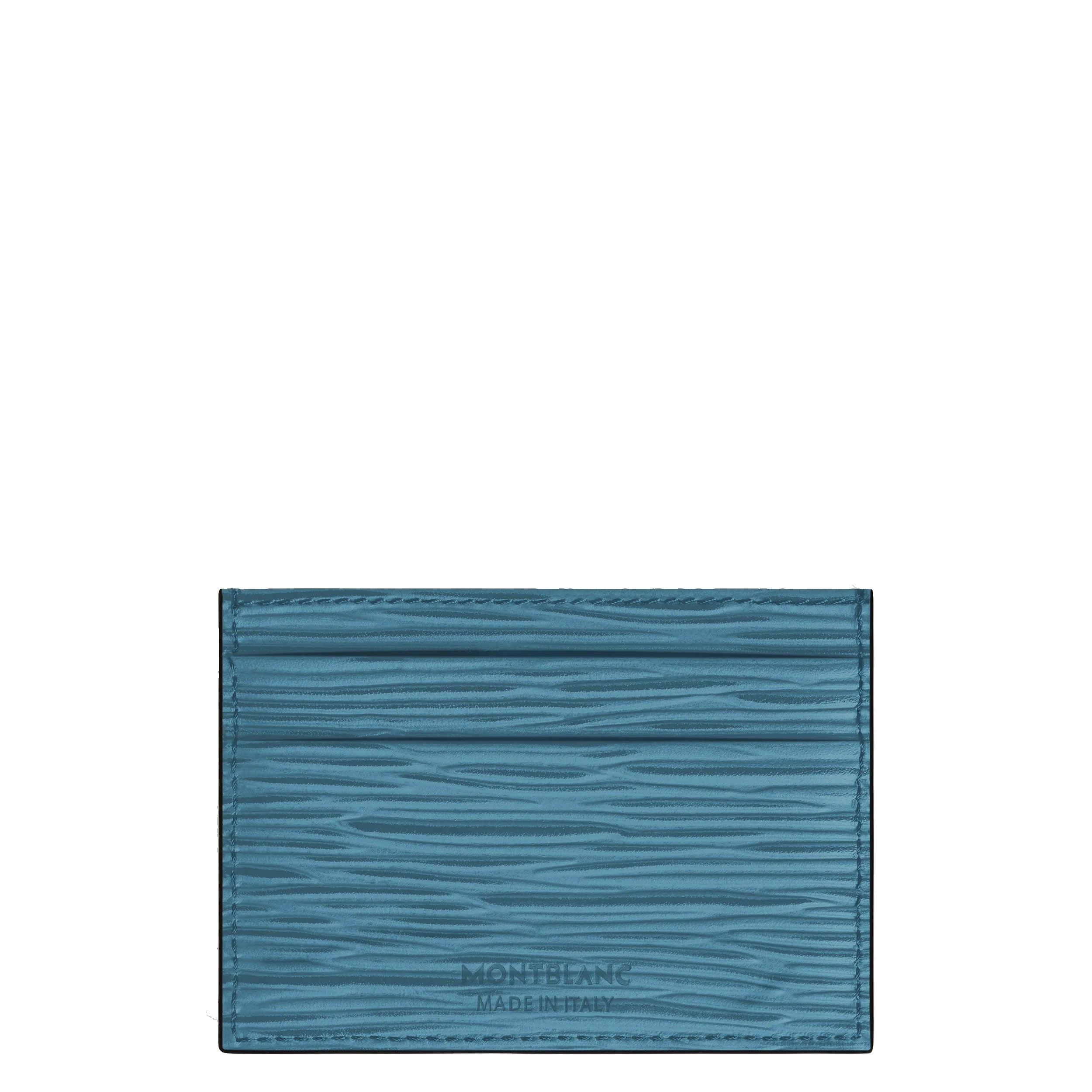 Montblanc porta carte 5 scomparti 4810 Blu Fumé 199349