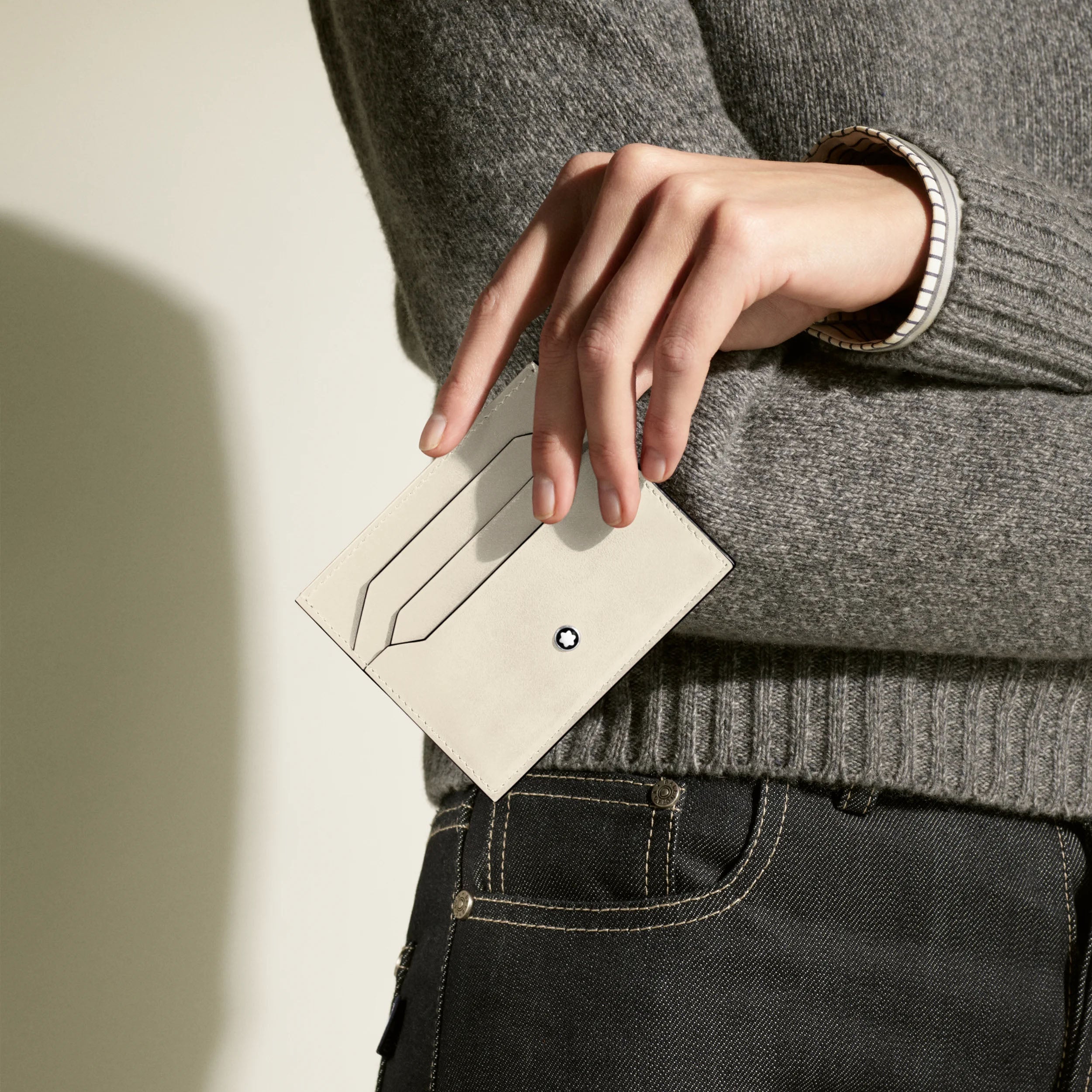 Montblanc porta carte 6 scomparti Meisterstück avorio 199303