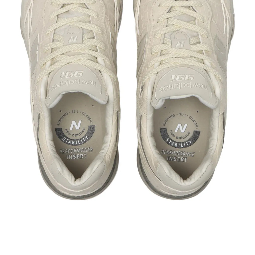 New Balance 991 MiUK Oyster Grey Crocodile