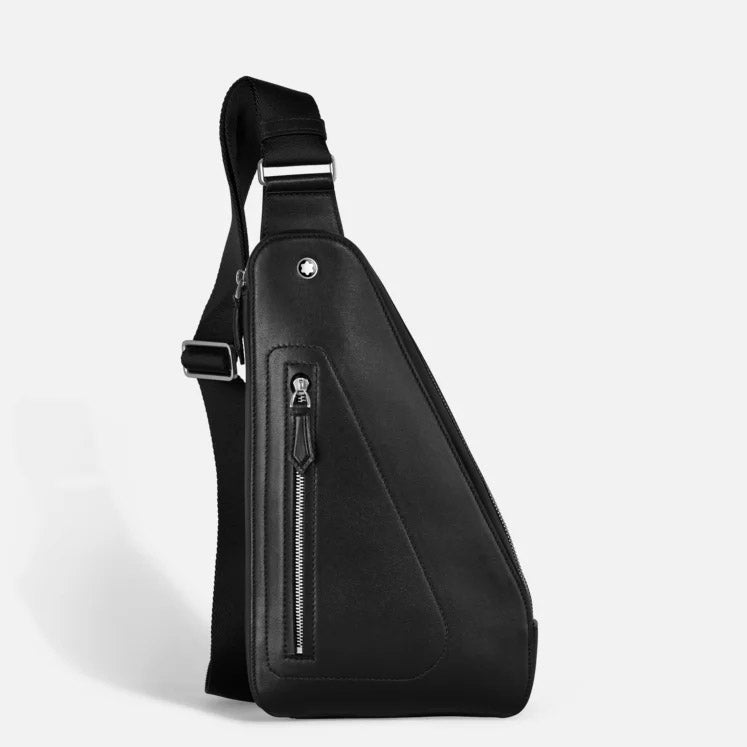 Montblanc borsa a tracolla Soft compatta nero 198742
