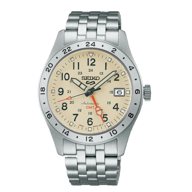 SEIKO 5 Mod. SPORTS FIELD GMT - CREAM