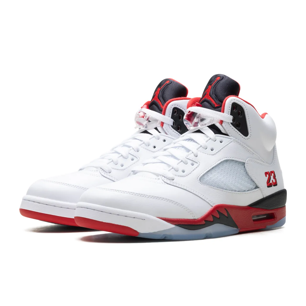 Jordan 5 Retro Fire Red Black Tongue