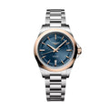 Longines orologio Conquest 30mm blu automatico acciaio finiture PVD oro rosa L3.320.5.92.6