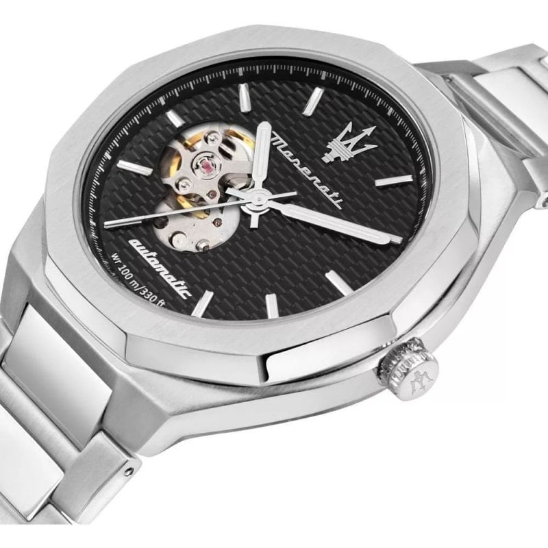 Maserati Stile Automatico R8823142002 – Sportivo, Elegante e Automatico open heart