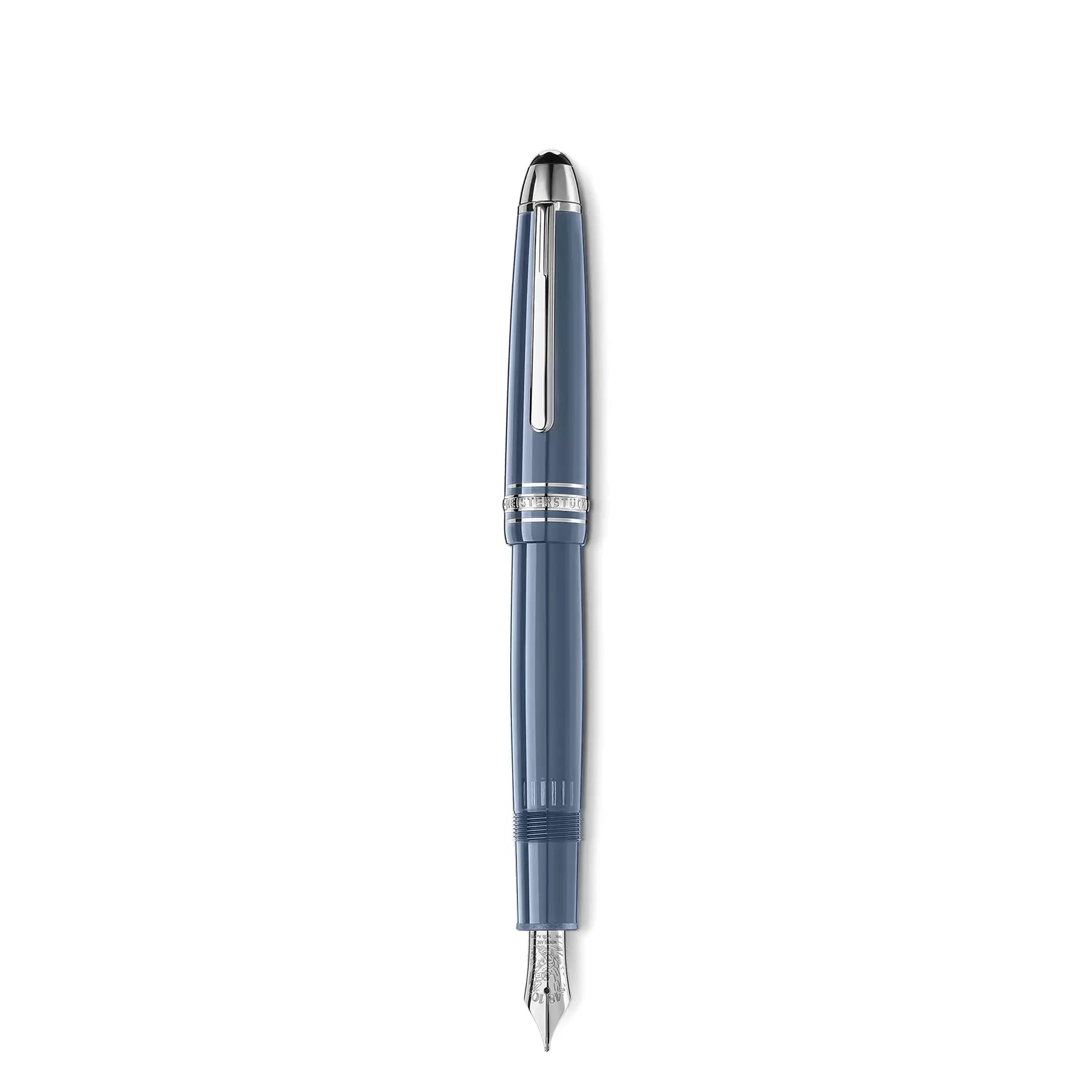 Montblanc stilografica Meisterstück Glacier LeGrand blu punta M 129393