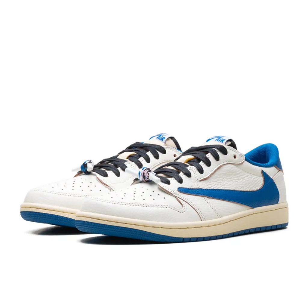 Jordan 1 Retro Low OG SP Fragment x Travis Scott Sail Military Blue