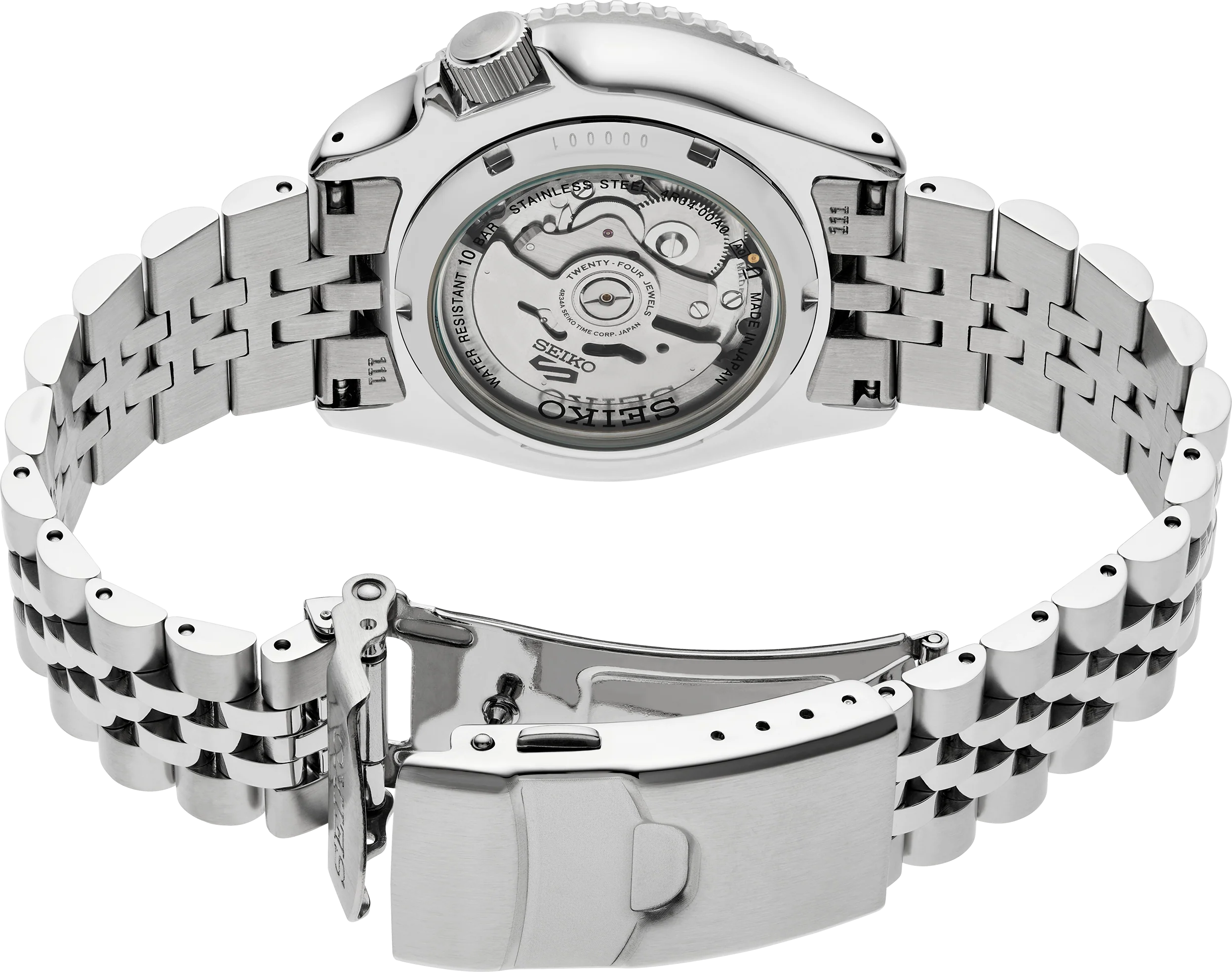 Seiko 5 Sports SSK035 – Automatico GMT, Quadrante Verde, 42,5mm, Acciaio, Codice prodotto SSK035