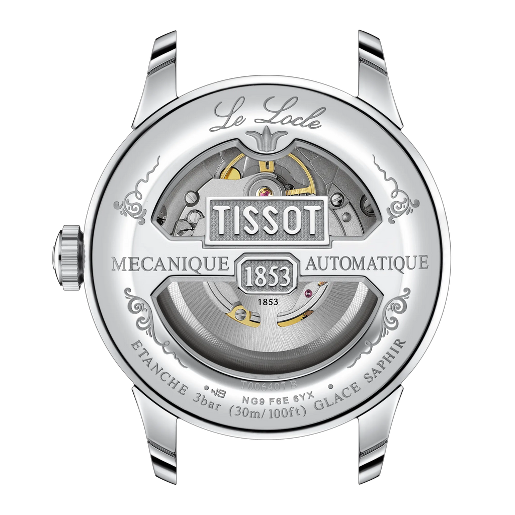 Tissot Le Locle Powermatic 80 – Automatico Swiss Made, nero, 39.3mm – Cod. T006.407.11.053.00
