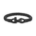 Montblanc bracciale Montblanc con chiusura a T nero misura M 130861 63