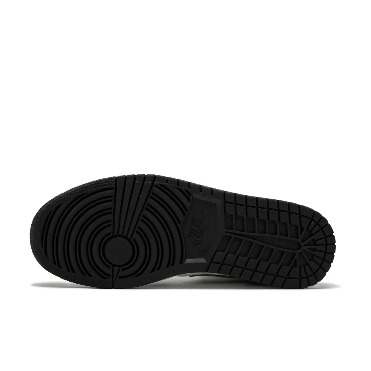 Jordan 1 Mid Patent Black White Gold