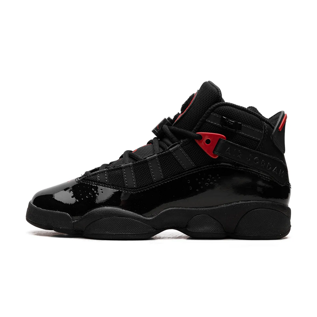 Jordan 6 Rings Black Anthracite Fire Red