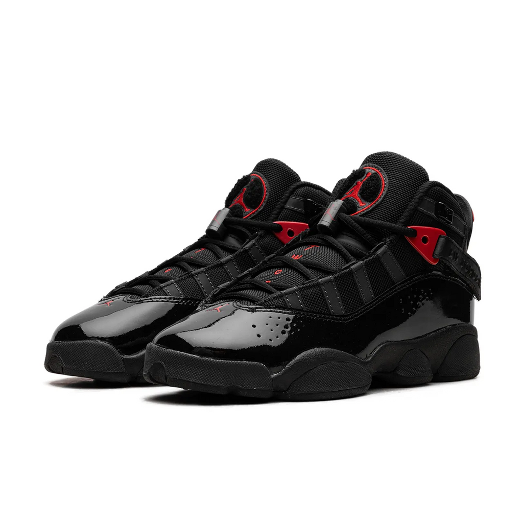 Jordan 6 Rings Black Anthracite Fire Red