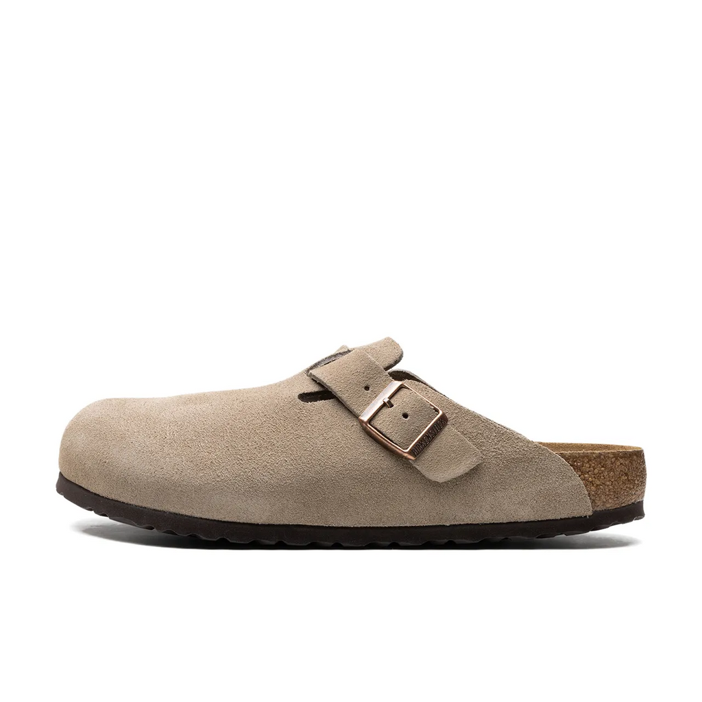 Birkenstock Boston Soft Footbed Suede Taupe