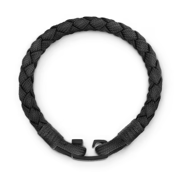 Montblanc bracciale Montblanc con chiusura a T nero misura S 130860 60
