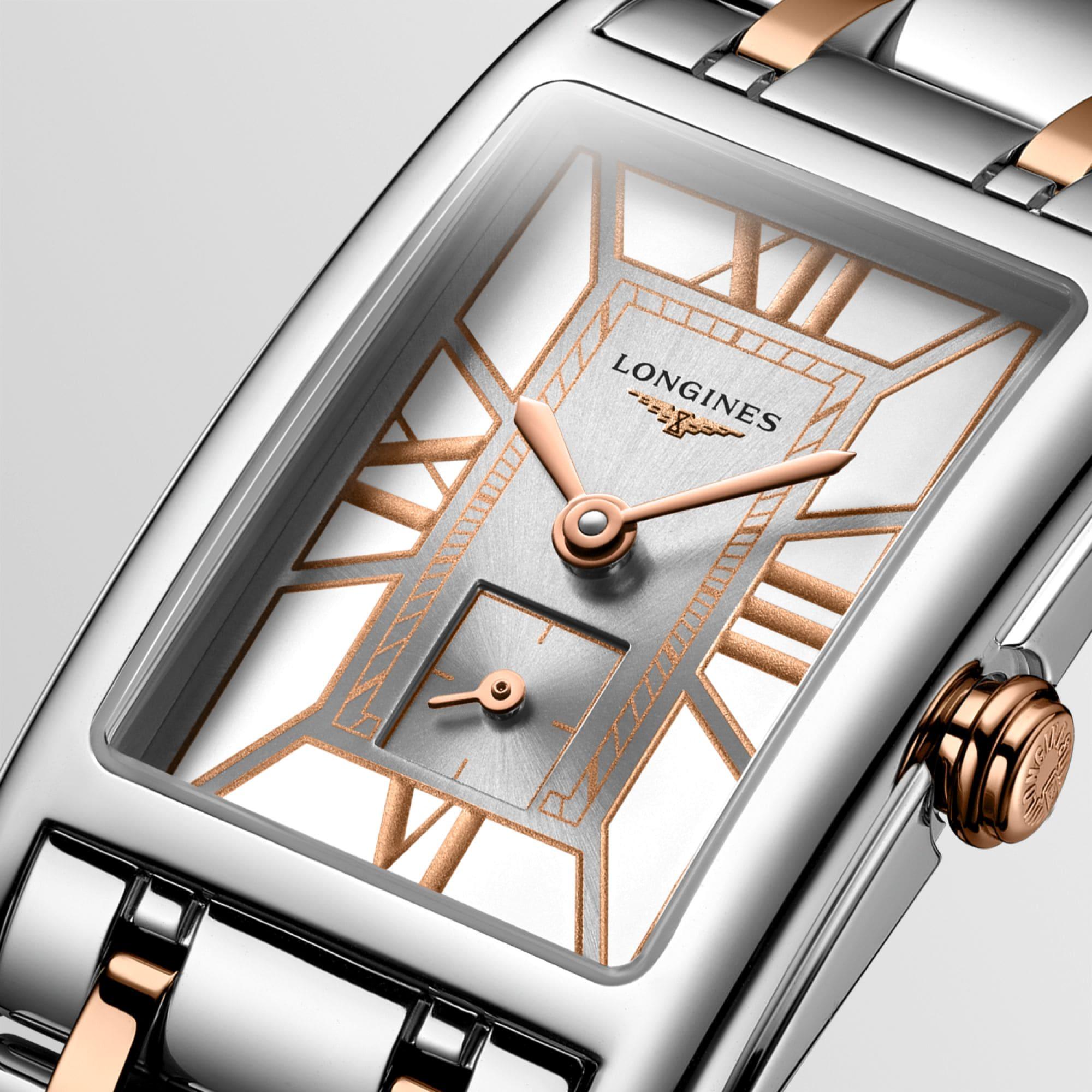 Longines orologio DolceVita 20,8x32mm bianco quarzo acciaio L5.255.5.75.7