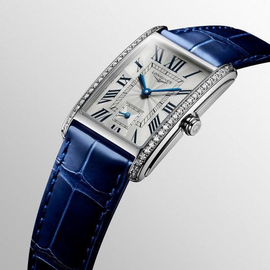 Longines orologio DolceVita 23.30 x 37.00mm argento diamanti quarzo acciaio L5.512.0.71.7