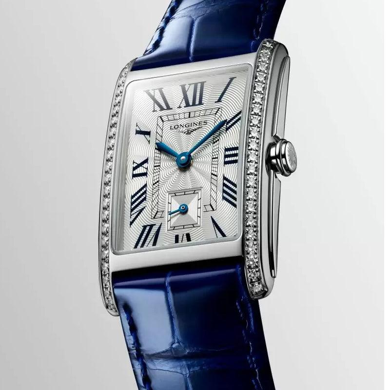 Longines orologio DolceVita 23.30 x 37.00mm argento diamanti quarzo acciaio L5.512.0.71.7