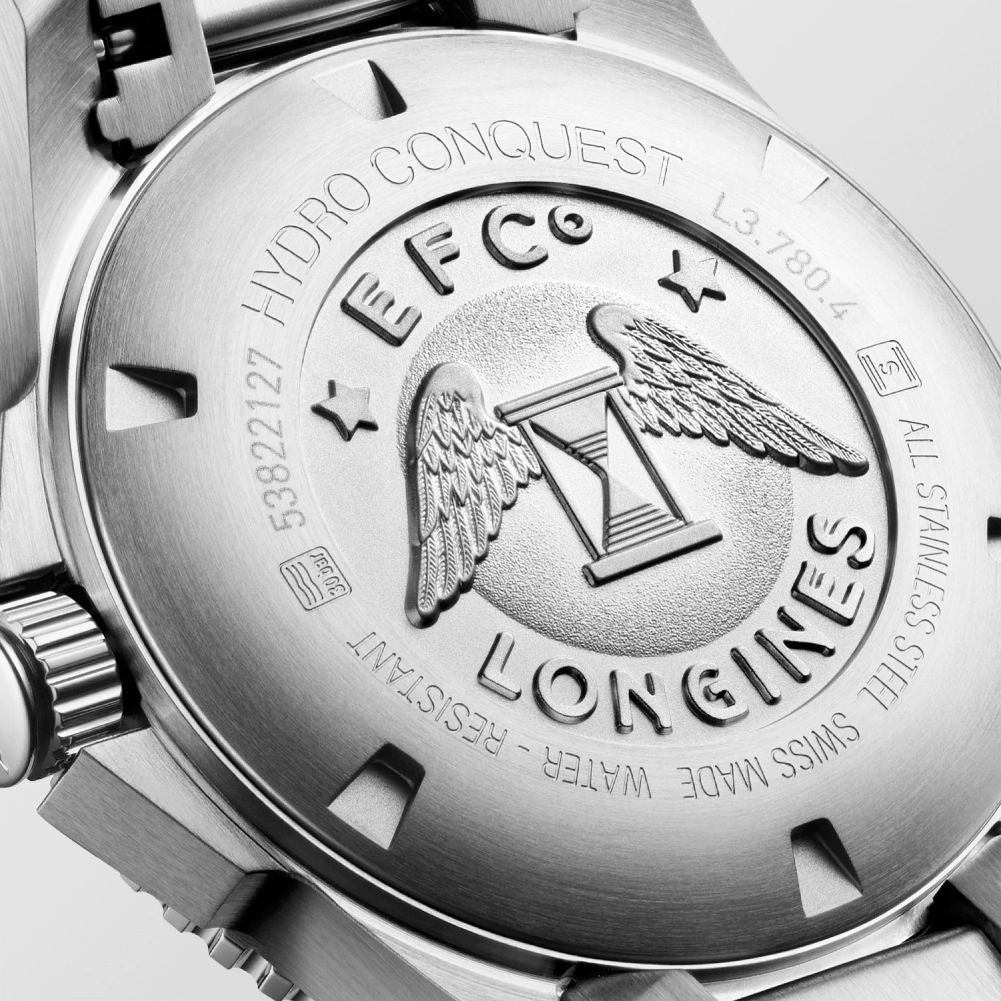 Longines orologio HydroConquest 39mm blu automatico acciaio L3.780.4.96.6