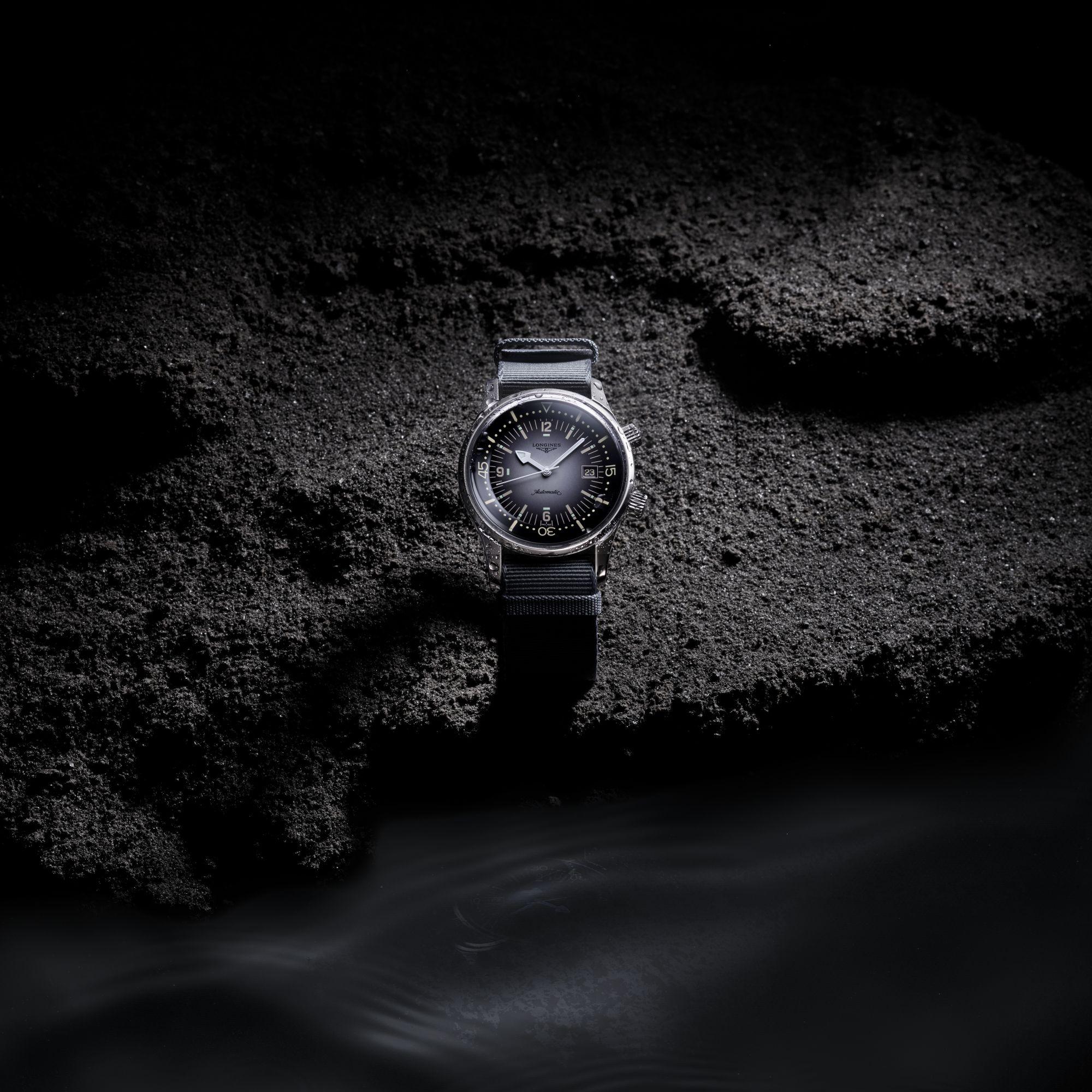 Longines orologio Legend Diver Watch 42mm grigio automatico acciaio L3.774.4.70.2