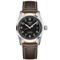 Longines orologio Longines Spirit 40mm nero automatico acciaio L3.810.4.53.0