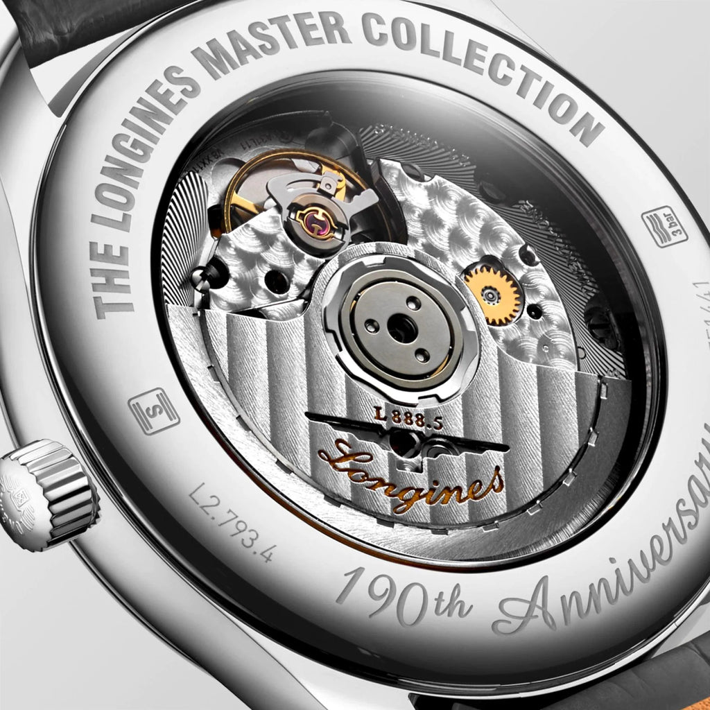 Longines orologio Master Collection 190th Anniversary 40mm argento automatico acciaio L2.793.4.73.2