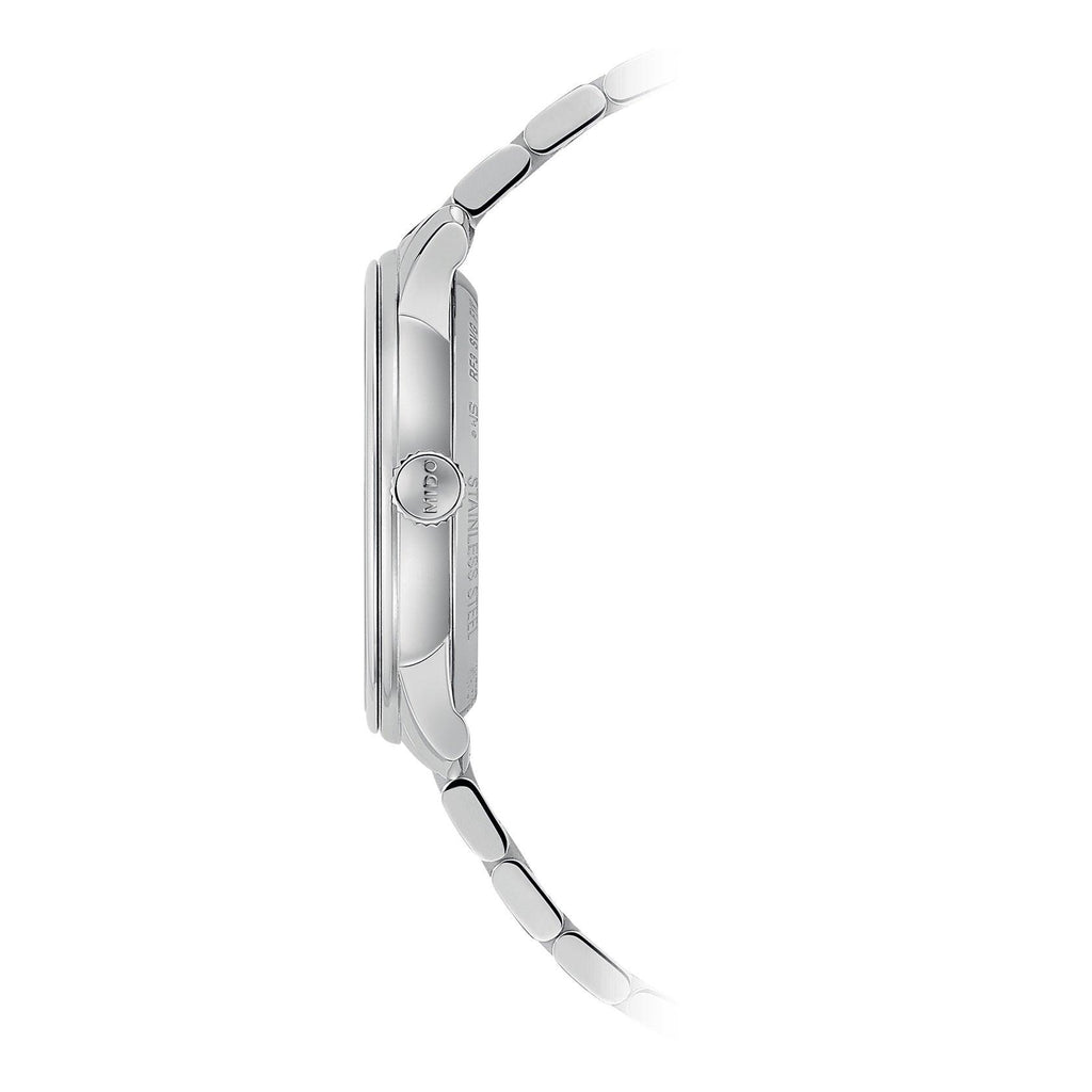 Mido orologio Baroncelli Heritage Lady 33mm bianco automatico acciaio M027.207.11.016.00