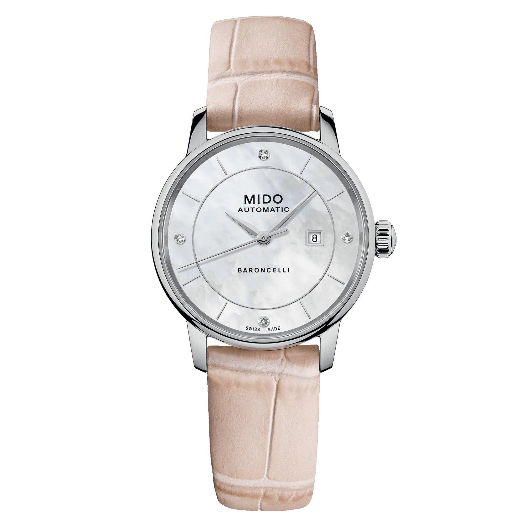 Mido orologio Baroncelli Signature Lady Colors Box Special Edition 30mm madreperla automatico acciaio M037.207.16.106.00