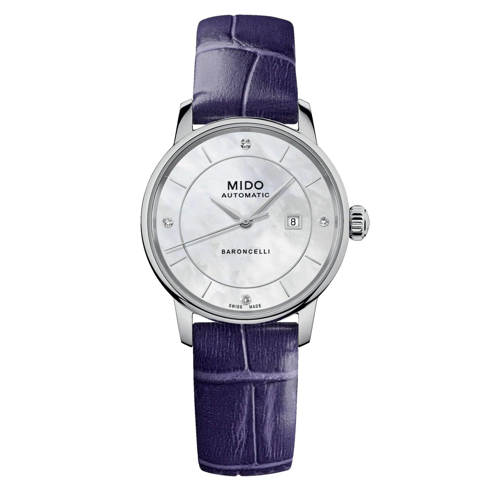 Mido orologio Baroncelli Signature Lady Colors Box Special Edition 30mm madreperla automatico acciaio M037.207.16.106.00