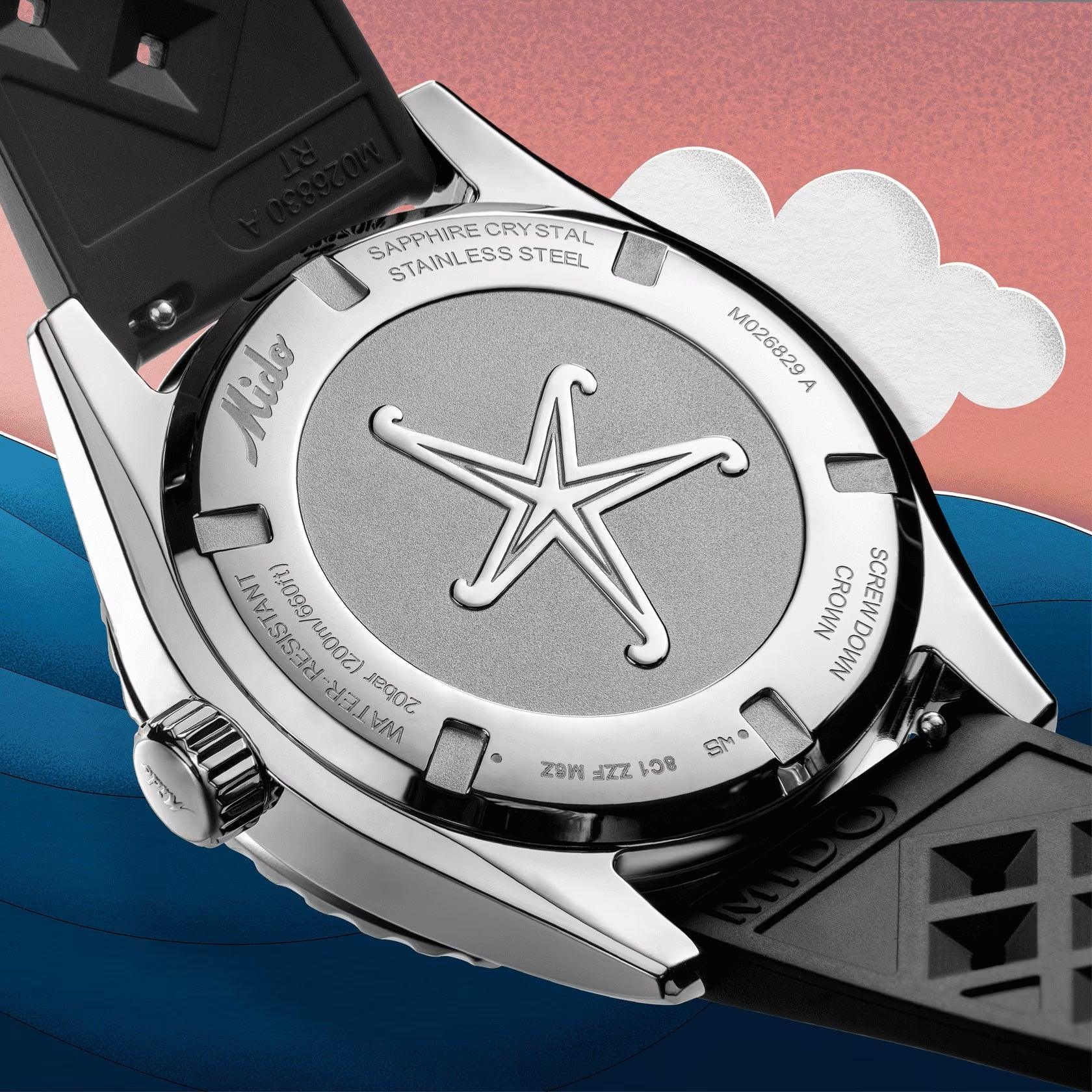 Mido orologio Ocean Star Decompression Worldtimer Special Edition 40mm nero automatico acciaio M026.829.17.051.00
