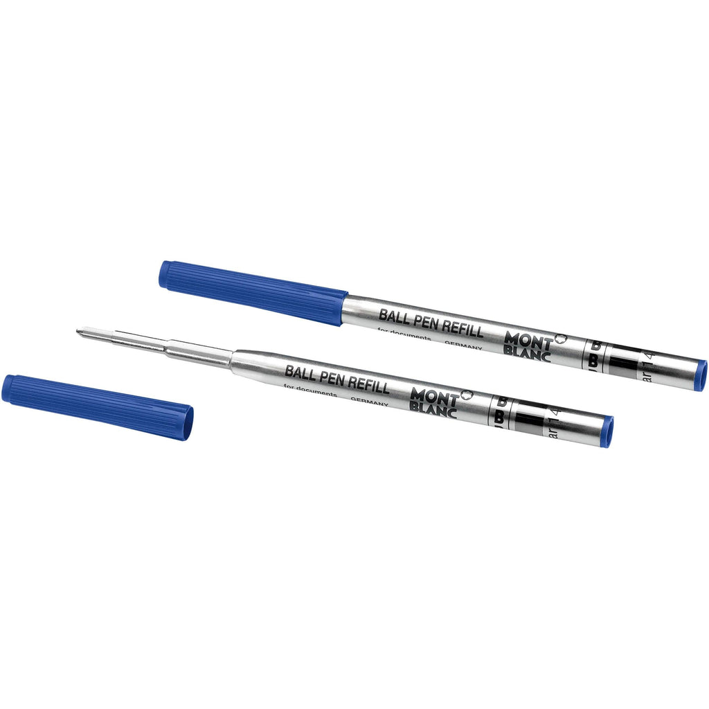 Montblanc 2 refill per penna a sfera punta B Royal Blue blu 128215