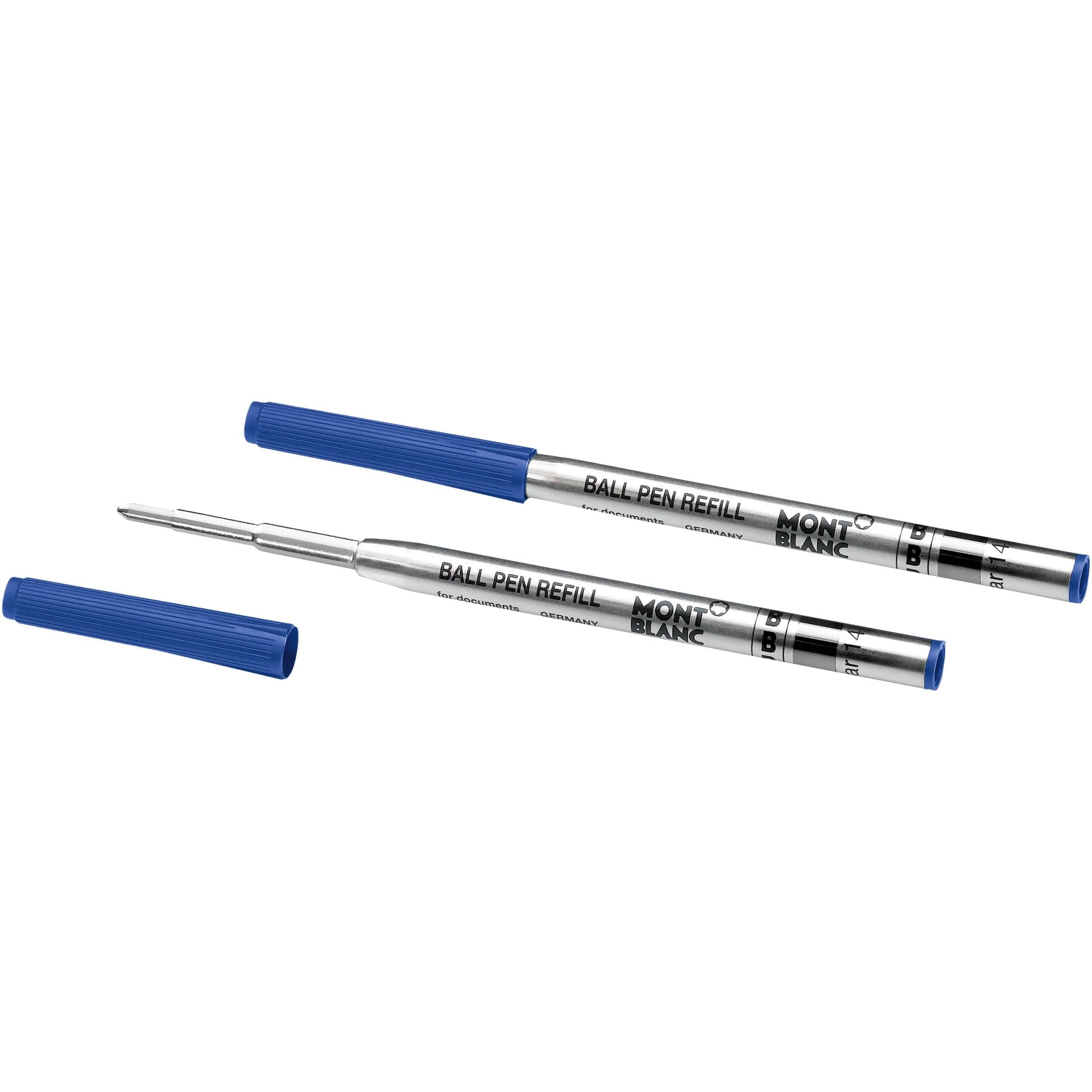 Montblanc 2 refill per penna a sfera punta B Royal Blue blu 128215