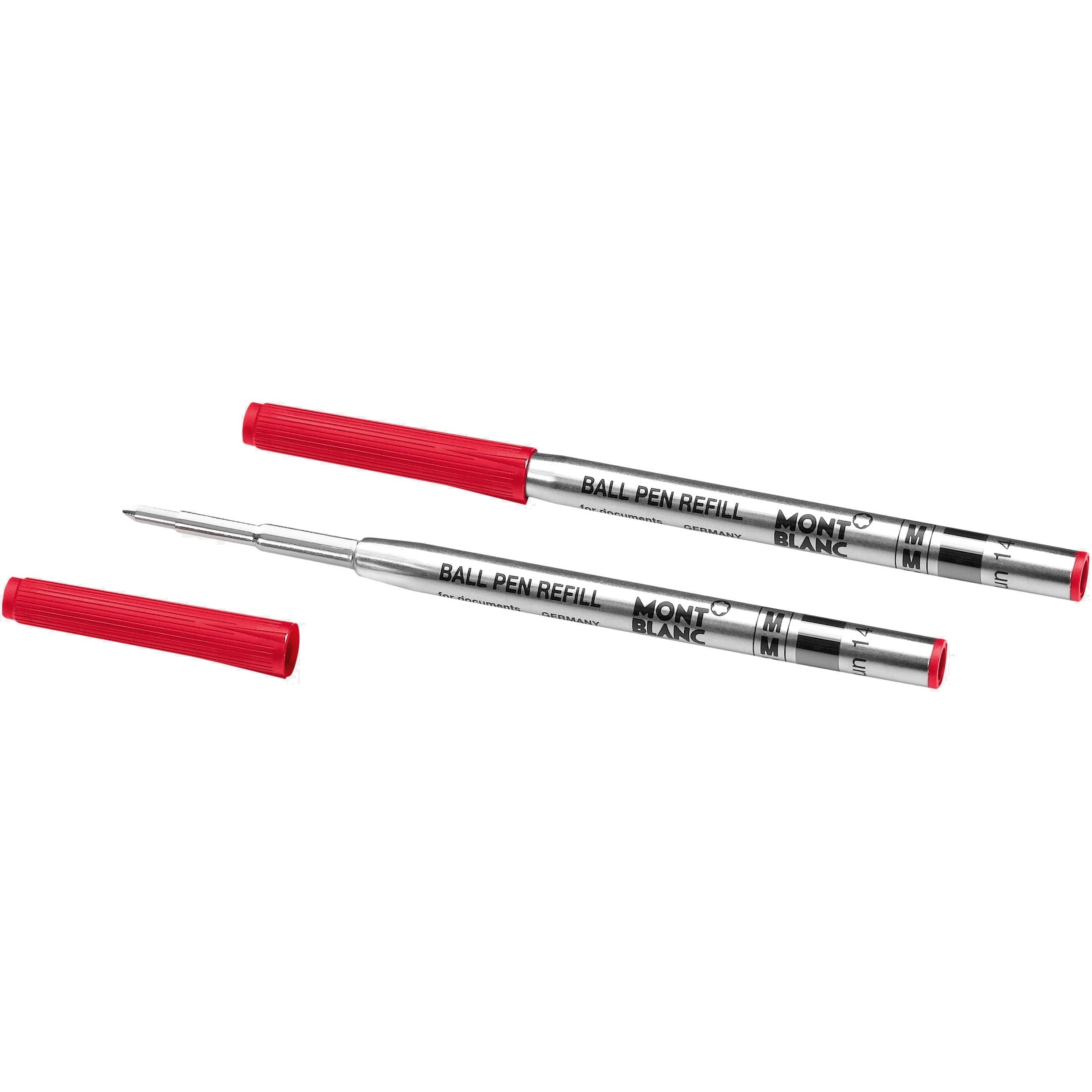 Montblanc 2 refill per penna a sfera punta M rosso Modena 128216