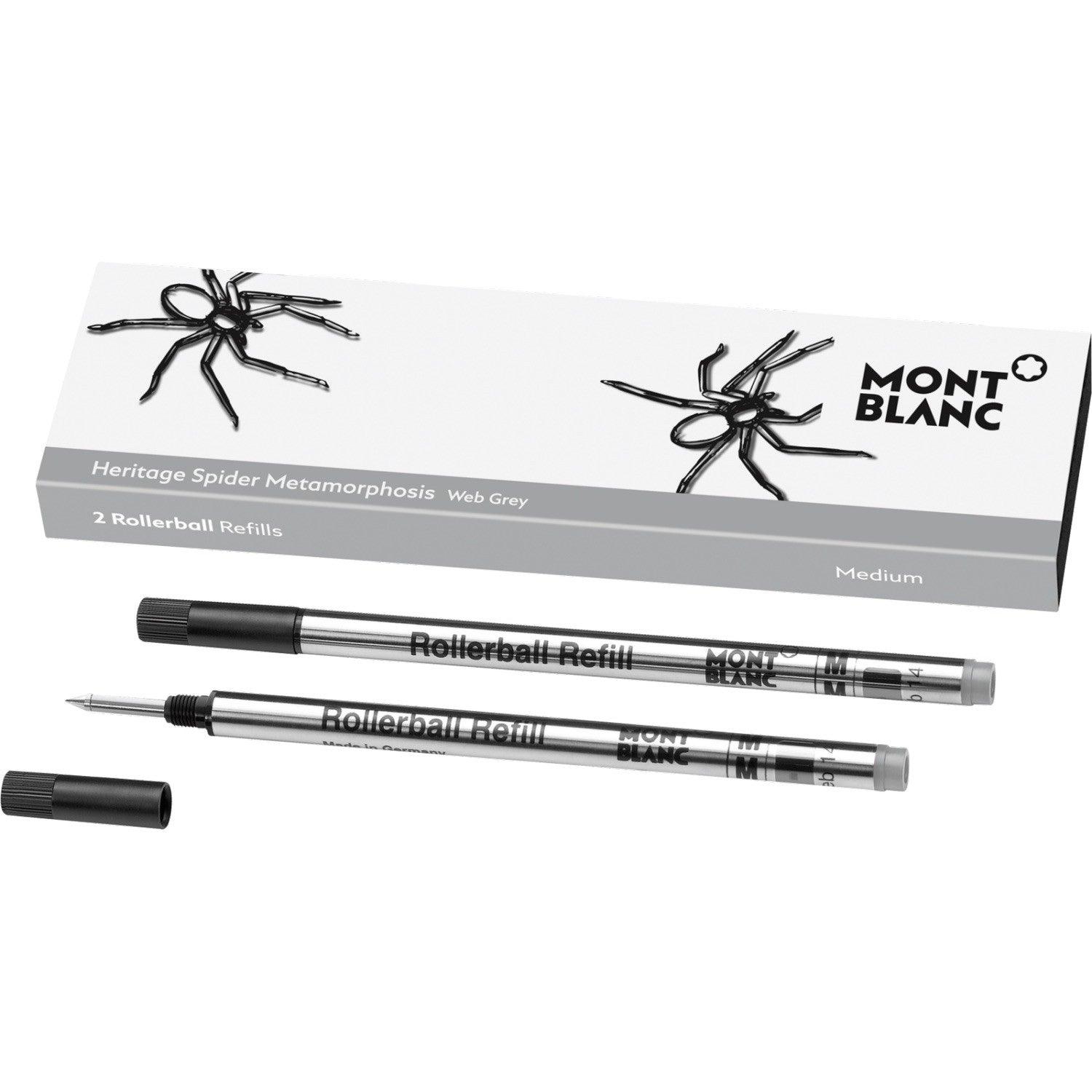 Montblanc 2 refill per rollerball (M) Heritage Spider Grey ( grigio ) 118129