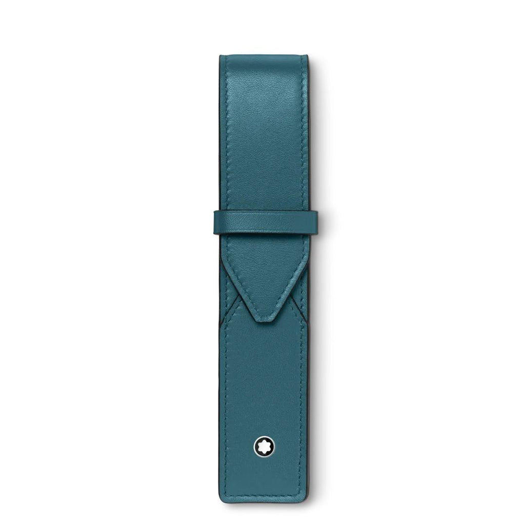 Montblanc astuccio per 1 strumeno da scrittura Meisterstück Selection Soft ottanio 131270