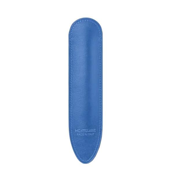 Montblanc astuccio per 1 strumento da scrittura Meisterstück Dusty Blue 198340