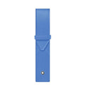 Montblanc astuccio per 1 strumento da scrittura Sartorial celeste 198253