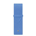 Montblanc astuccio per 2 strumenti da scrittura Sartorial Dusty Blue 198255
